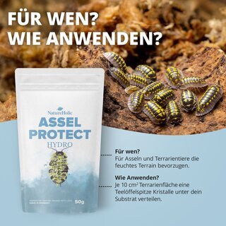 NatureHolic Assel HydroProtect - Wasserspeicher f�r Asselterrarien 50g